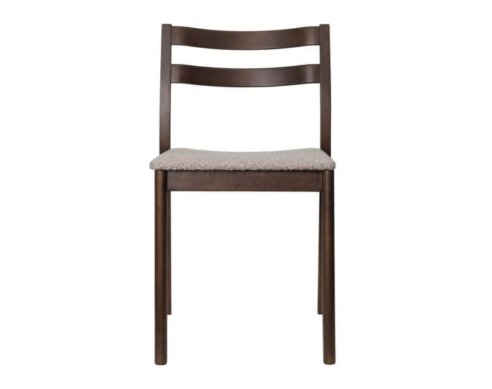 Boda Dining Chair Rugged Bouclé, dark stained beech/natural