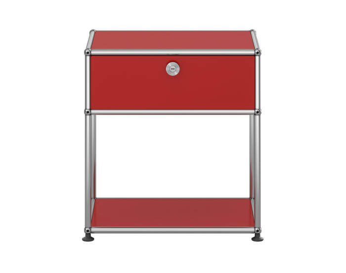 USM Haller M54 Bedside Table, ruby red
