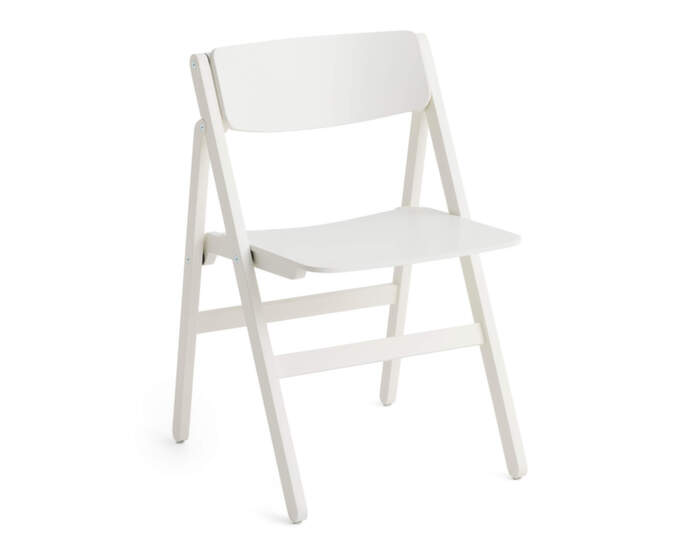Backflip Chair, cream white lacquered beech
