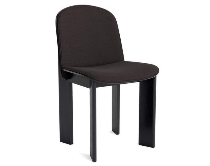 Chisel 65 Chair, black lacquered oak / Steelcut Trio 383