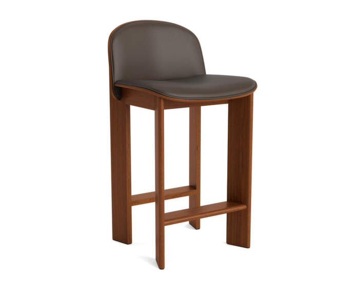 Chisel 35 Bar Stool H65, walnut / Grano chocolate