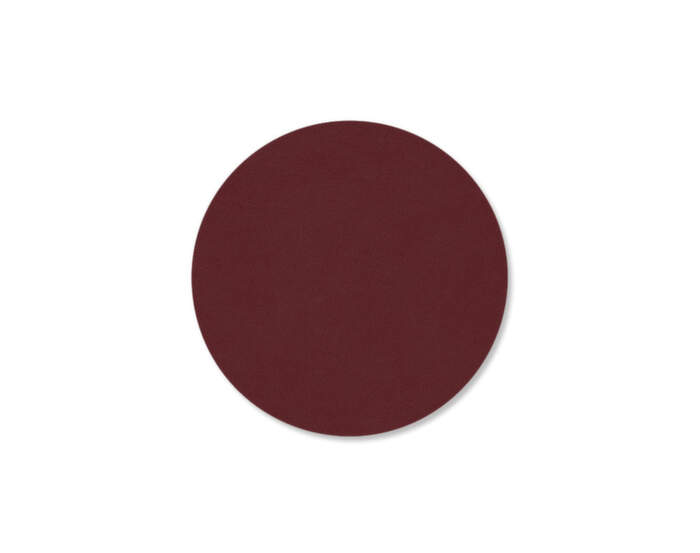 Glass Mat Circle Nupo, burgundy