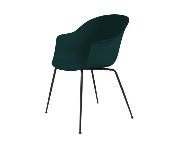 Bat Dining Chair, nečalouněná, dark green