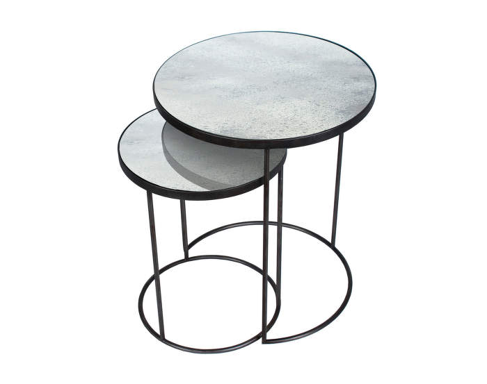 Nesting-side-table-set,-clear