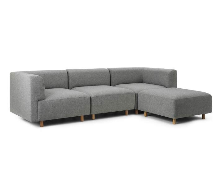 Redo Modular Sofa 3 Seater w. Pouf, Hallingdal 130