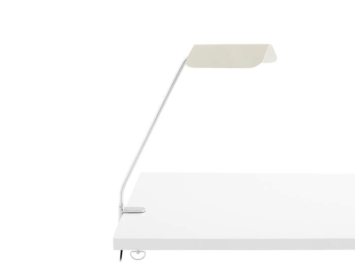 Apex Desk Clip Lamp, oyster white