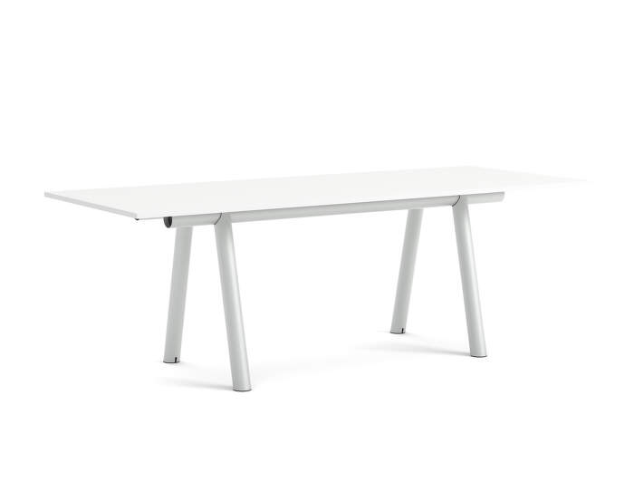 Boa Table 280x110x95 cm, metallic grey / white