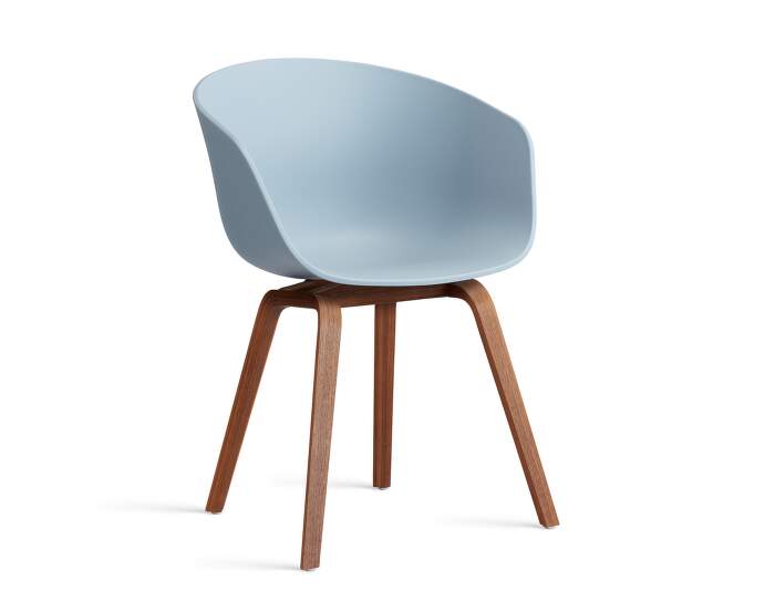 AAC 22 Chair Walnut, slate blue