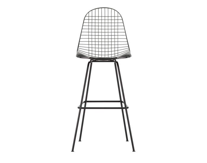 Eames Wire Bar Stool High, basic dark