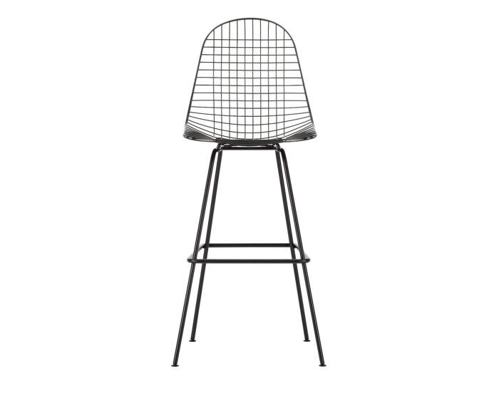 Eames Wire Bar Stool High, basic dark