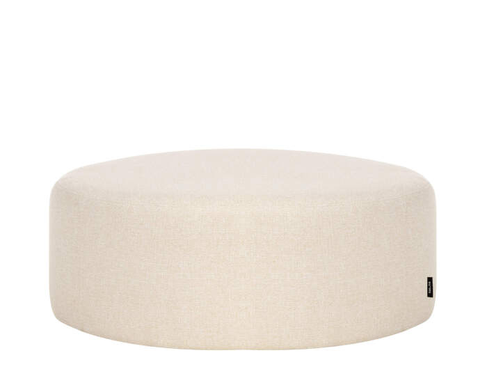 Folk Pouf Wide, cream beige