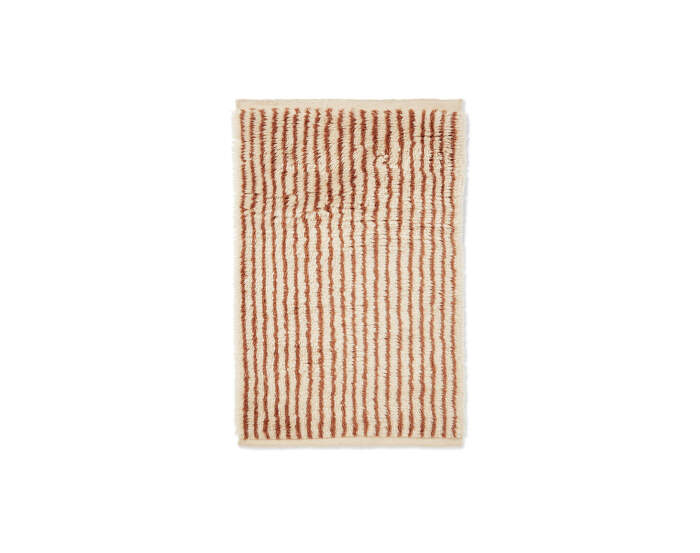 Kami Knotted Rug 80x120, off-white/red brown