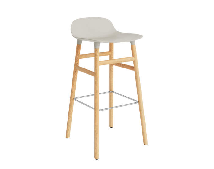 Form Bar Chair 75 cm Oak, light grey