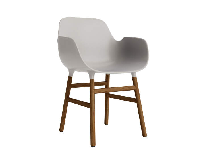 Form Armchair Walnut, warm grey