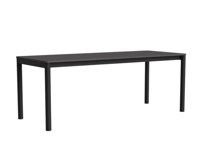 Annex Flush Table 200x80, charcoal/dark grey