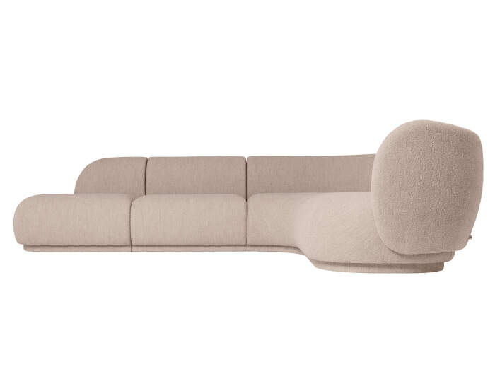Rico Modular Sofa Corner Soft Bouclé, natural