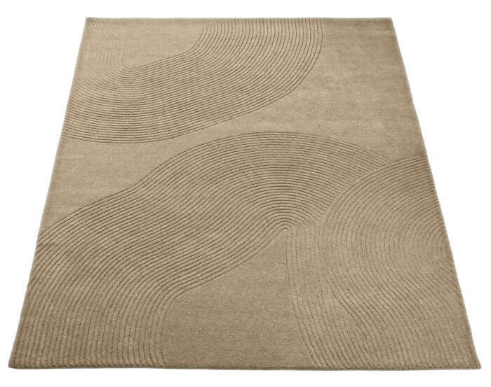 Zen Rug Square 300x300, dark beige