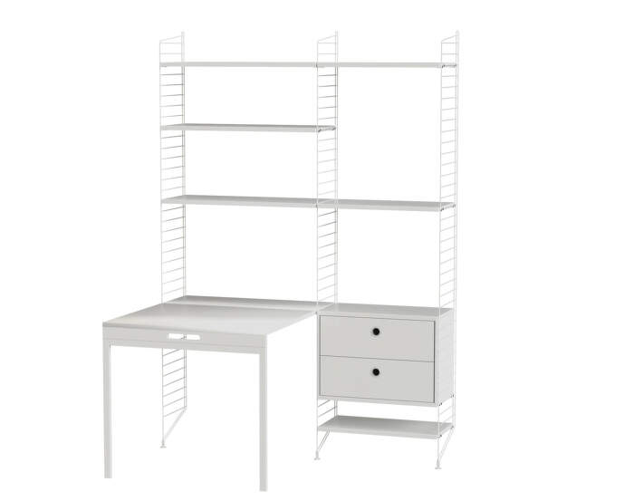 String Workspace E Shelving Set, white