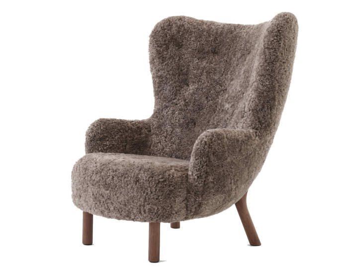 Petra VB3 Lounge Chair, walnut / sheepskin Sahara