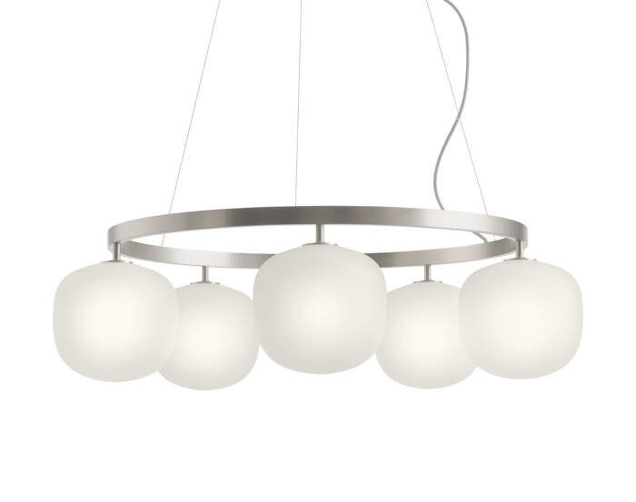 Rime Chandelier, aluminum grey