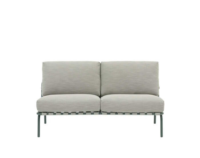 Settle Sofa 2-Seater without armrest, Ribbed Weave 2/dark green