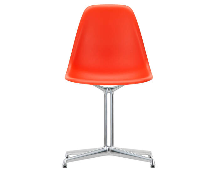 Židle Eames DSL, poppy red polished aluminium