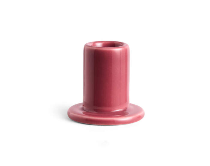 Tube Candleholder Small, berry pink