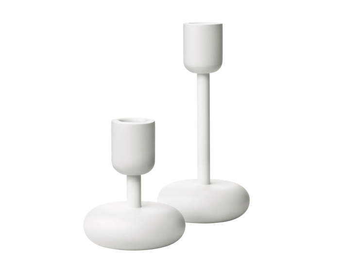 Nappula Candleholder, white, Iittala