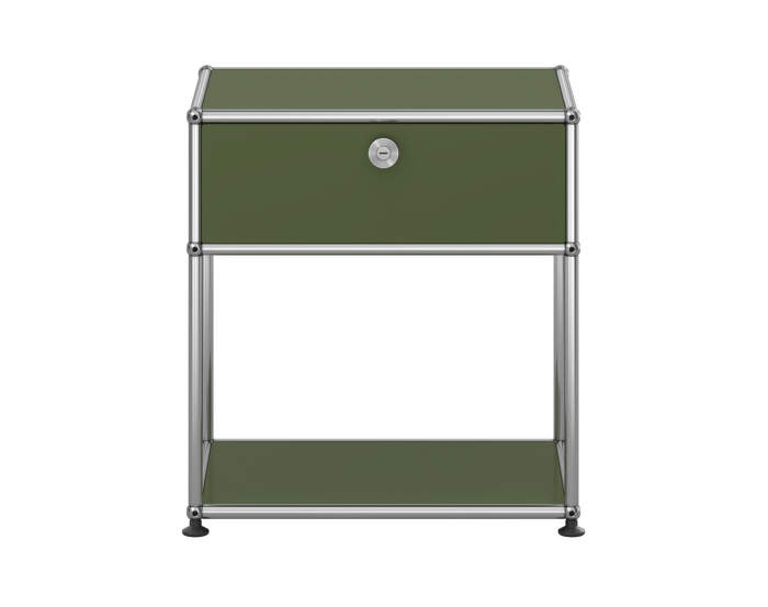 USM Haller M54 Bedside Table4, olive green