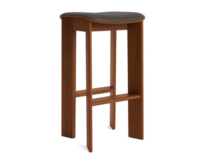 Chisel 30 Bar Stool H75, walnut / Grano chocolate
