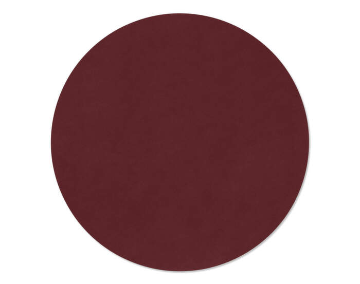 Table Mat Circle Nupo XL, burgundy