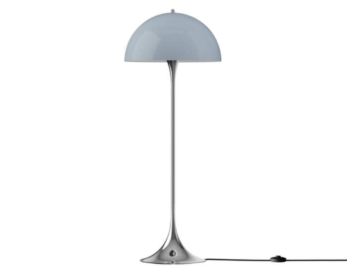 Panthella 500 Floor Lamp, original opal blue grey