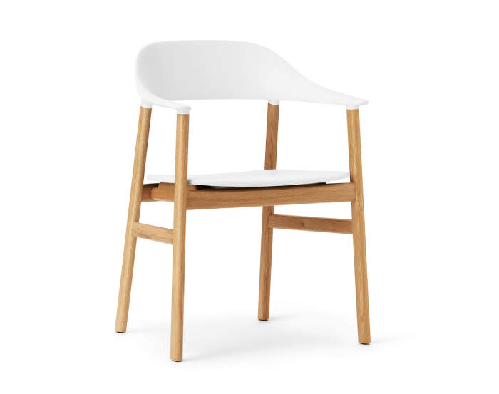 Židle Herit Armchair Oak, white