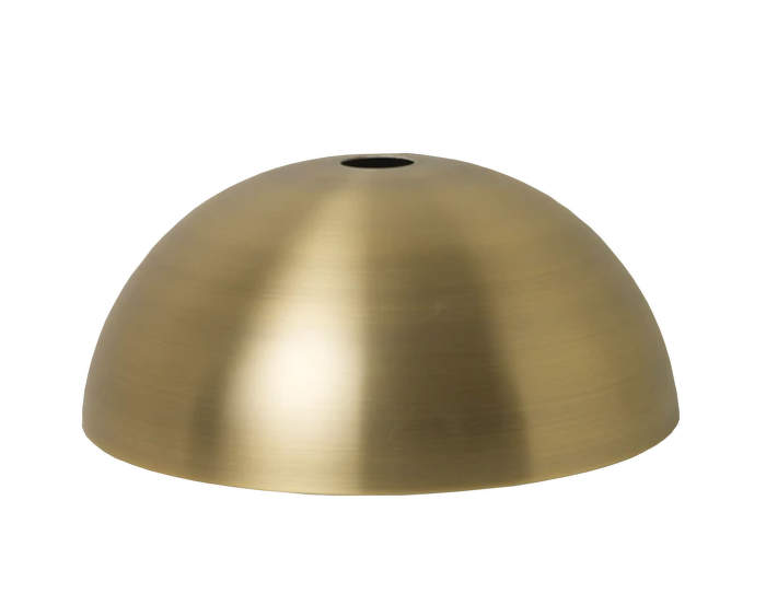 Dome-Shade,-brass