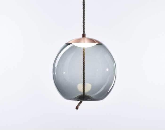 Knot Small Sfera PC1035 Lamp, grey / copper