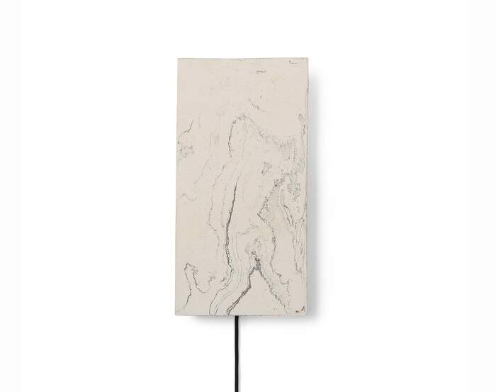 Argilla Wall Lamp, marble white