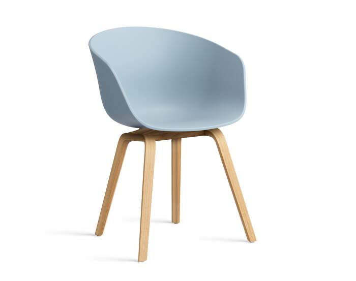 AAC 22 Chair Oak, slate blue