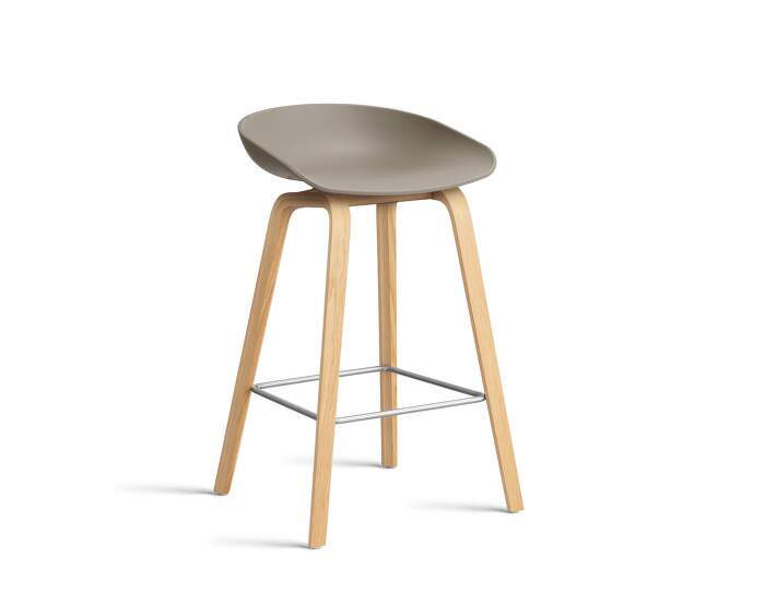 AAS 32 Bar Stool Low Oak, khaki