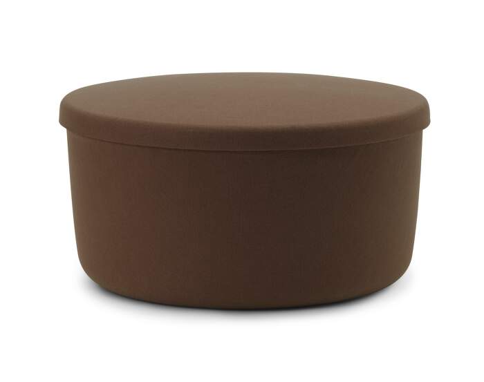 Hide Storage Pouf Large, brown