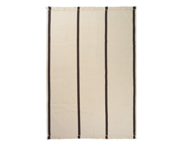 Calm Kelim Rug 200x300, off-white/coffee