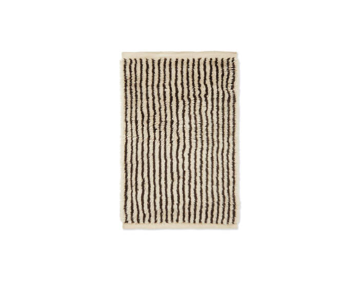 Kami Knotted 80x120, off-white/coffee