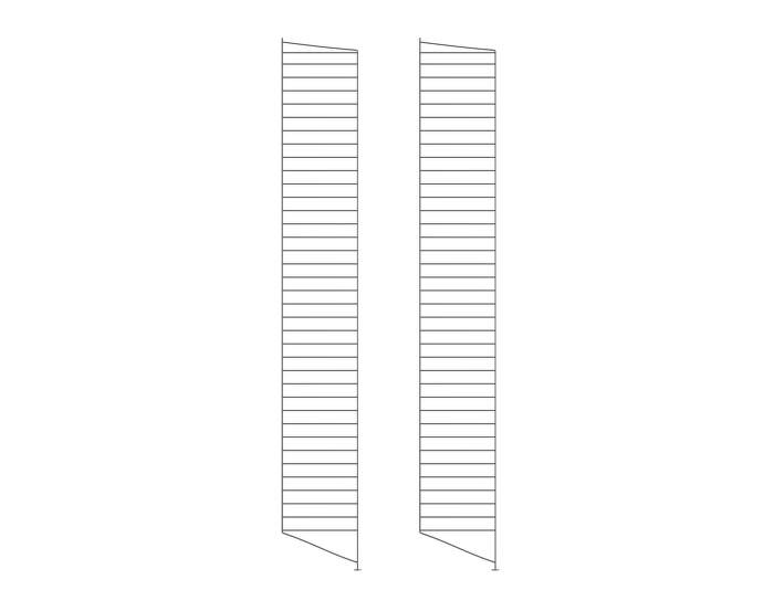 String Floor Panel 200 x 30, 2 pcs, dark grey