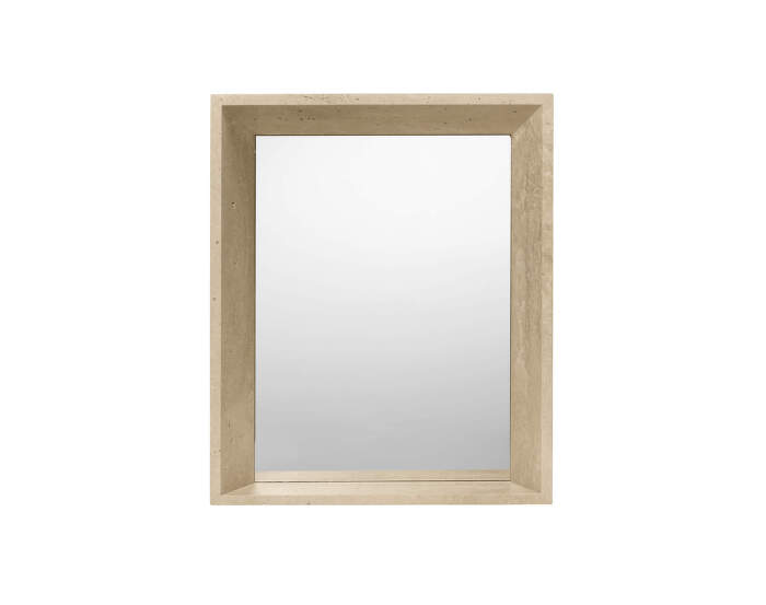 Lancet Mirror, travertine