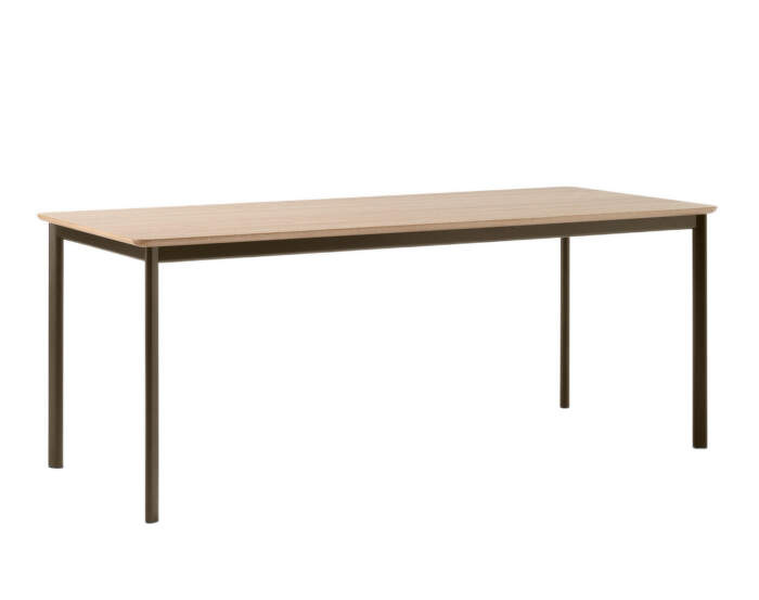 Drip HW116 Dining Table, bronzed/lacquered oak