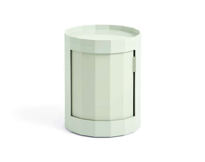 Facet Cabinet Low, soft mint