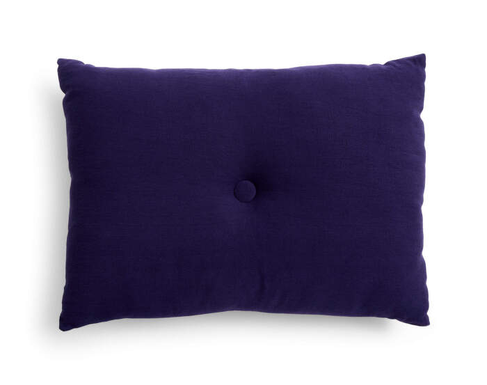 Dot Cushion Linen, dark blue