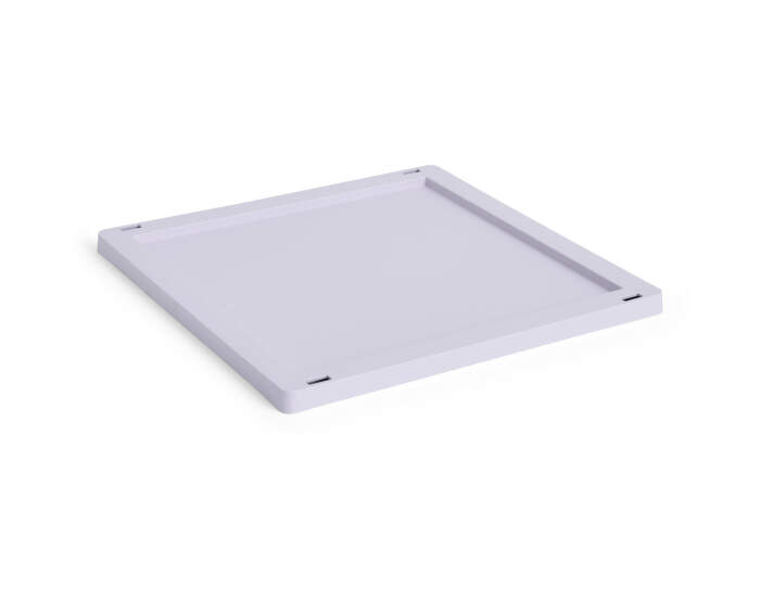 Colour Crate Lid Plastic Cube/Medium Square, lavender