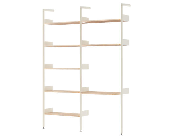 Rombe Configuration B, alabaster/lacquered oak