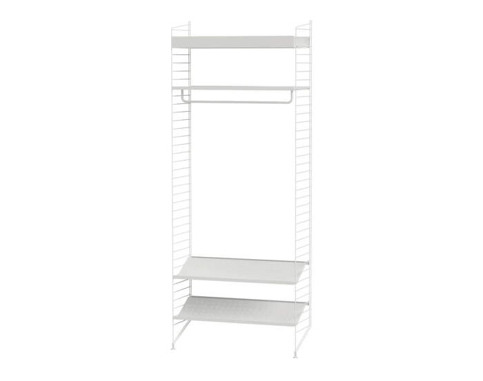 String Hallway L Shelving Set, white