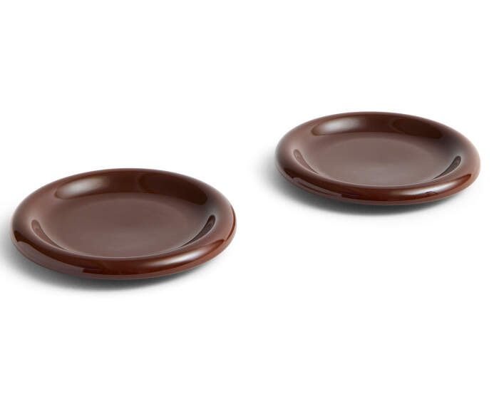 Barro Plate Ø18 set of 2, burgundy